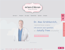 Tablet Screenshot of nw-laser.com